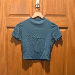 Left on Friday Teal Women's crop top